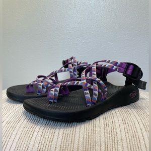 Women’s Chaco size 9 purple, blue, coral design